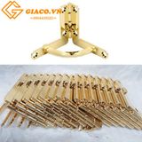 Bản lề chữ thất cỡ 44x41mm màu vàng dầy bóng