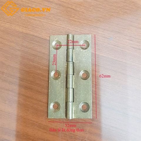 Bản lề lá chất liệu đồng thau kt: 32*62mm