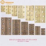 Bản lề lá chất liệu đồng thau kt: 40*75mm