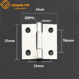 Bản lề lá inox cỡ 1inch - loại rẻ