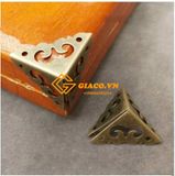 Bịt góc hộp giả cổ màu đồng L-258