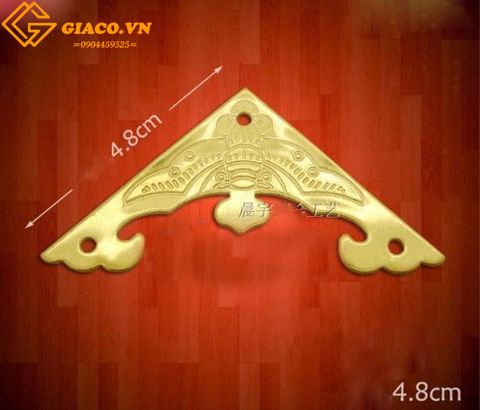 Bịt góc hộp màu vàng 48x48mm