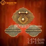 Bộ 2 bản lề 1 khóa giả cổ