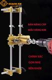 Bộ cữ đục lỗ khóa cửa kiểu tay gạt bản nâng cấp mầu vàng kim