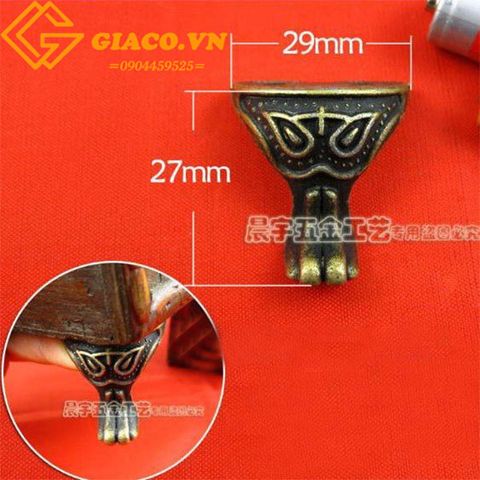 Chân hộp giả cổ C006-27x29