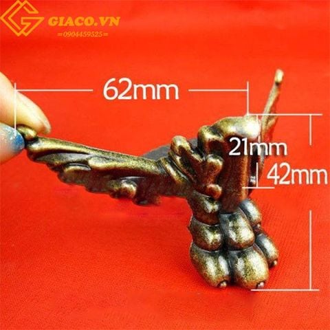 Chân hộp giả cổ cánh dơi 62x42mm