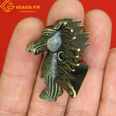 Chân hộp giả cổ Mã thủ 39x29mm