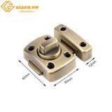 Chốt cửa an toàn inox anode màu đồng xanh(42x30mm )