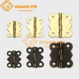 Bản lề D018 27x25mm màu vàng loại dày đẹp độ mở 180