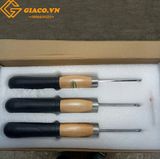 Bộ 3 dao tiện gỗ Hisimen WC-3 cán cao su