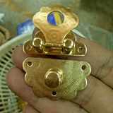 Khóa hộp in hoa mầu vàng S40