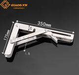 Giá gập Inox cỡ 35cm - loại chịu tải cao