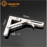 Giá gập Inox cỡ 20 50cm - loại chịu tải cao