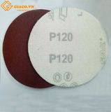 Giấy nhám tròn đế lông không lỗ P120 - đường kính 150mm