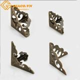 Bịt góc hộp giả cổ màu đồng L-258