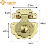 Khóa hộp in hoa mầu vàng S40