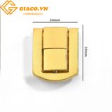 Khóa hộp giả cổ A001 màu vàng