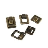 Khóa hộp giả cổ chữ nhật 40*28mm màu đồng tối
