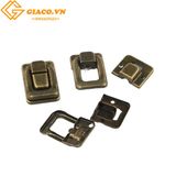 Khóa hộp giả cổ chữ nhật 40*28mm màu đồng tối