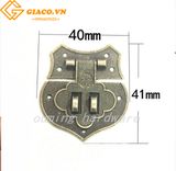 Khóa hộp giả cổ 40*41mm màu đồng