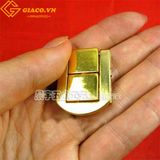 Khóa hộp giả cổ A001 màu vàng