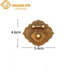 Bộ khóa cánh hoa CYD099 - màu đồng vàng