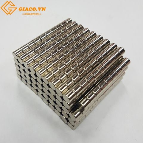 Nam châm trắng trụ D4*4mm