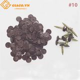 Nút nhựa bịt đầu vít mã màu 10 (túi 42g khoảng 500pcs)
