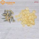 Nút nhựa bịt đầu vít mã màu 13 (túi 42g khoảng 500pcs)