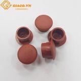 Nút nhựa chụp lỗ vít cỡ 12mm màu nâu đỏ (túi khoảng 400c)