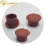 Nút nhựa chụp lỗ vít cỡ 18mm màu nâu đỏ (túi khoảng 200c)