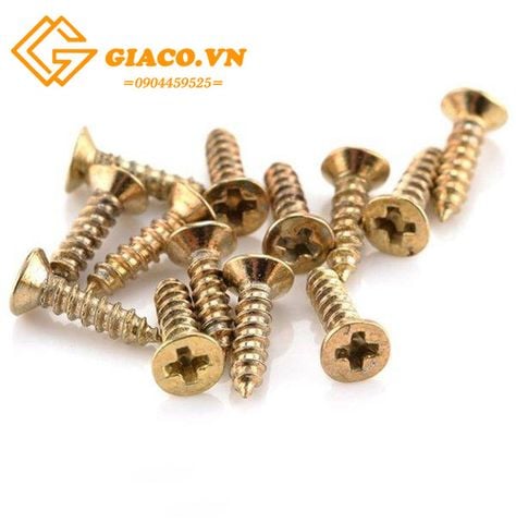 Vít giả cổ màu vàng M2.5 x 12 (Bán theo kg)