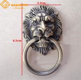 Tay kéo giả cổ hình đầu sư tử cỡ 42x65mm