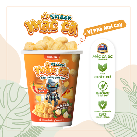  Snack Mắc Ca Nutbrew Vị Phô Mai cay 30g 