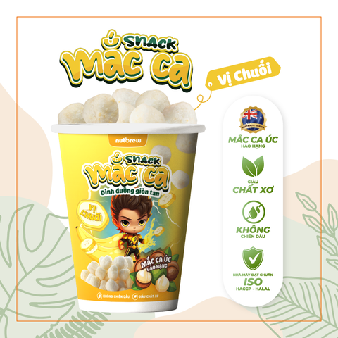  Snack Mắc Ca Nutbrew Vị Chuối 30g 