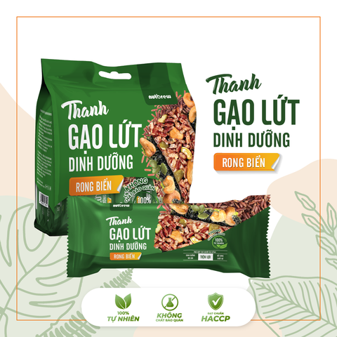  Thanh Gạo Lứt Dinh Dưỡng Rong Biển 