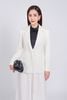 FAV9955 - Áo vest công sở vải thô dày dáng ôm cổ hai ve phối vạt dài tạo kiểu thân áo có túi hai bên - PANTIO