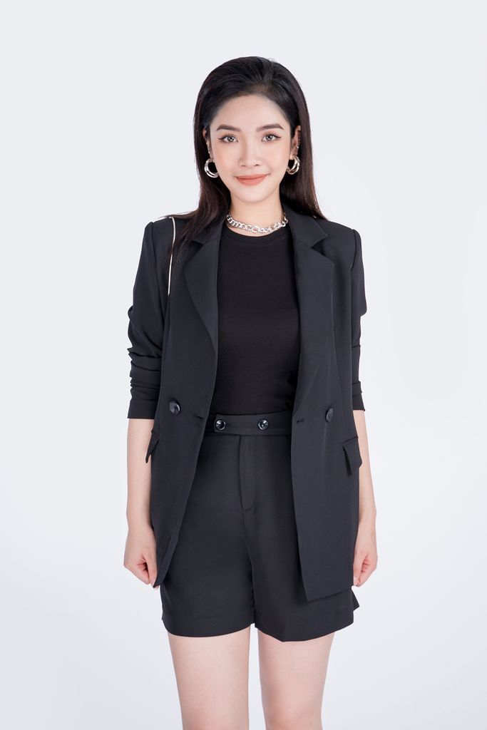 Quần short chất liệu thô cạp ngang BQN32444 - PANTIO