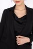 BAD52551 - Áo vest công sở vải tuytsi dáng suông cổ hai ve ốp nắp túi trang trí - PANTIO