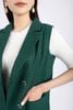 BAD72688 - Áo vest công sở vải dạ dáng suông cổ hai ve phối khuy túi hai bên - PANTIO