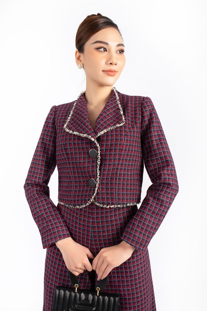 BQL92702 - Quần công sở vải dạ dáng suông ống rộng khóa thân sau - PANTIO