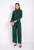 BAD92710 - Áo khoác vải dạ dáng croptop cổ đức tay phồng thân phối cúc cài tạo kiểu - PANTIO