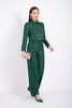 BAD92710 - Áo khoác vải dạ dáng croptop cổ đức tay phồng thân phối cúc cài tạo kiểu - PANTIO