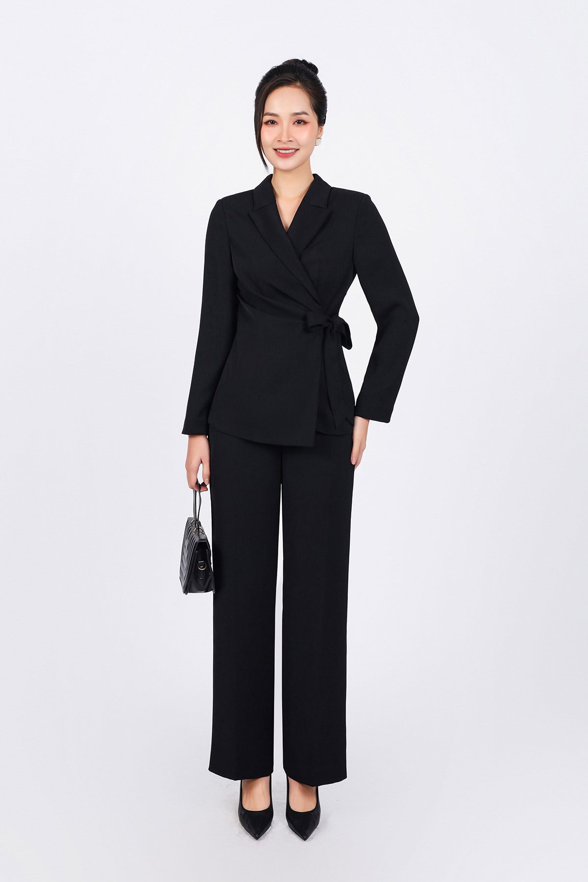 BQD93194 - Quần công sở vải tuyp xy dáng suông dài ống đứng thời trang - PANTIO