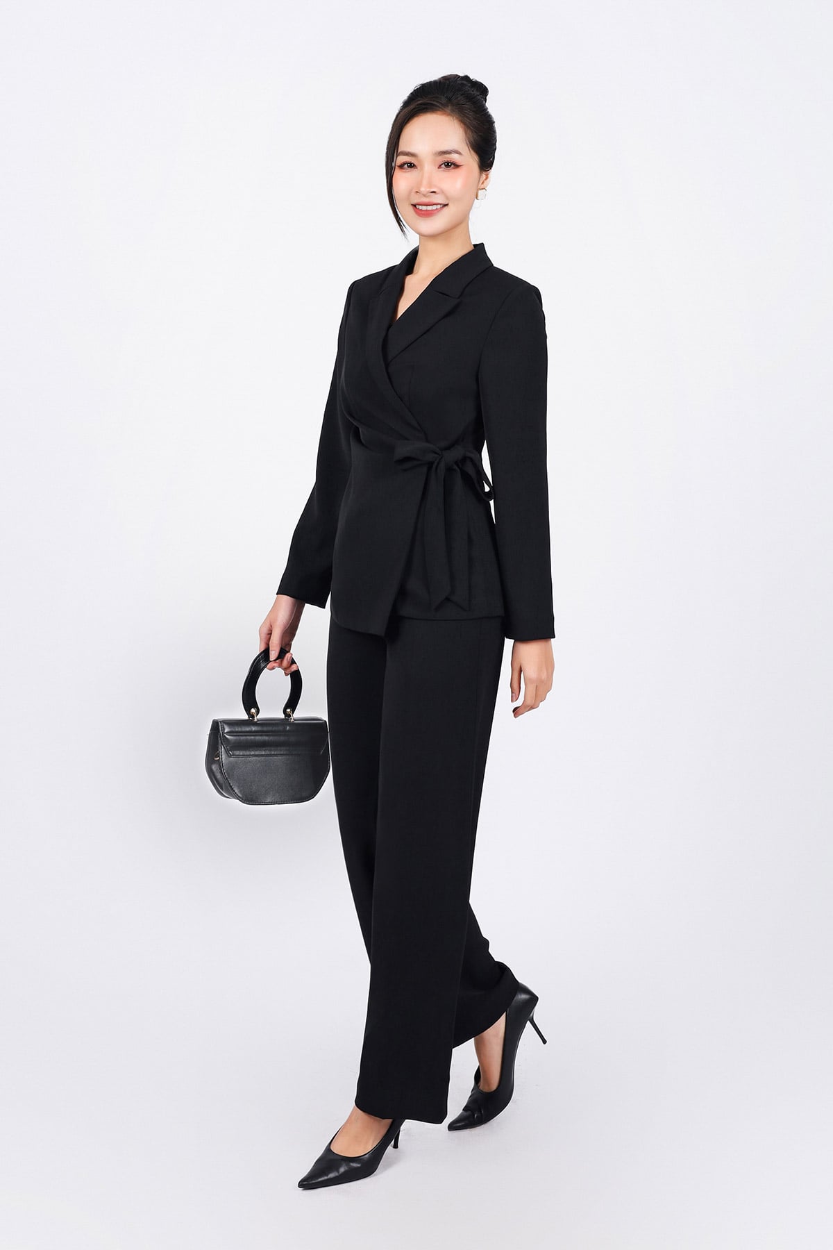 BQD93194 - Quần công sở vải tuyp xy dáng suông dài ống đứng thời trang - PANTIO