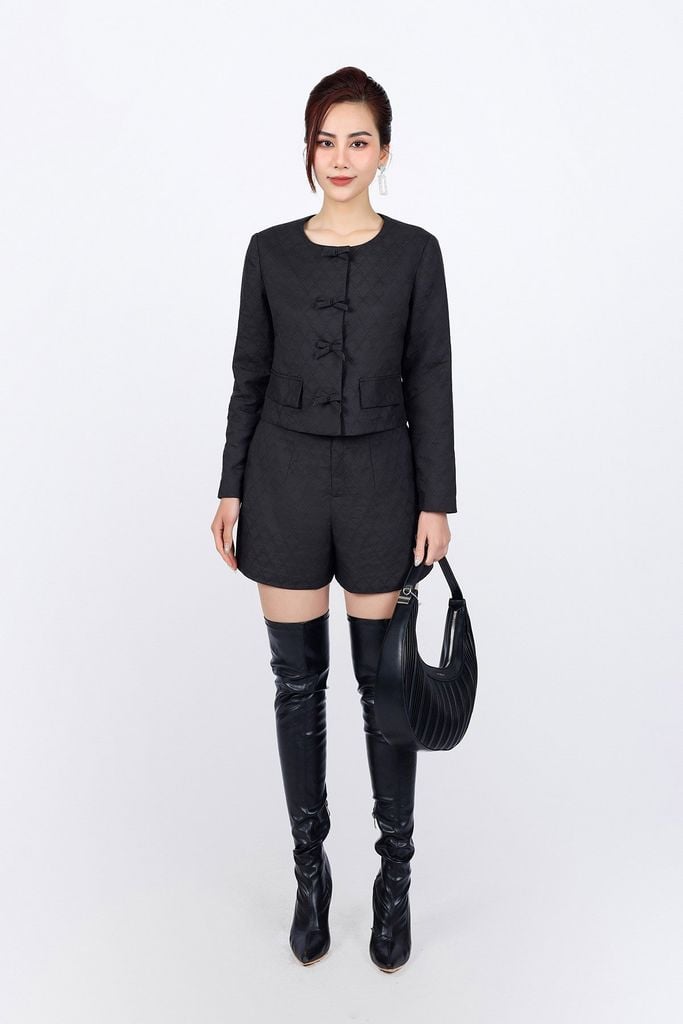 BQN93226 - Quần short vải gió dáng suông thời trang khoá thân trước - PANTIO