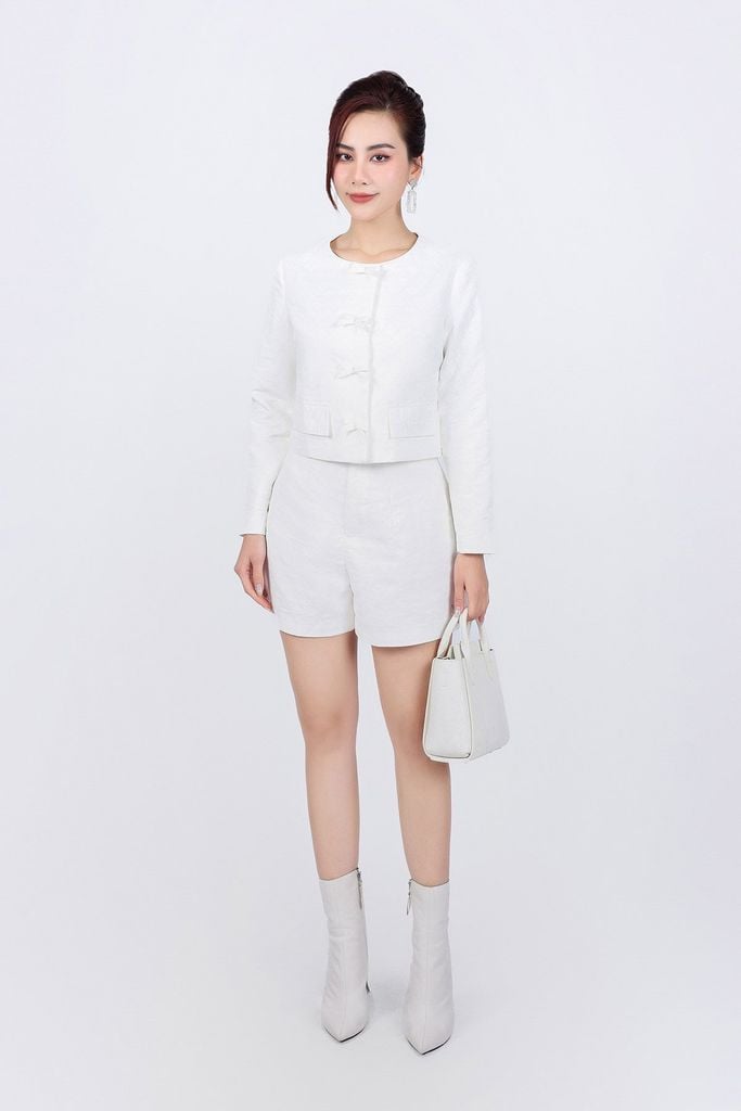 BQN93226 - Quần short vải gió dáng suông thời trang khoá thân trước - PANTIO