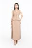 BJD13303 - Chân váy dài dạo phố vải Linen dáng suông cạp chun co giãn - PANTIO