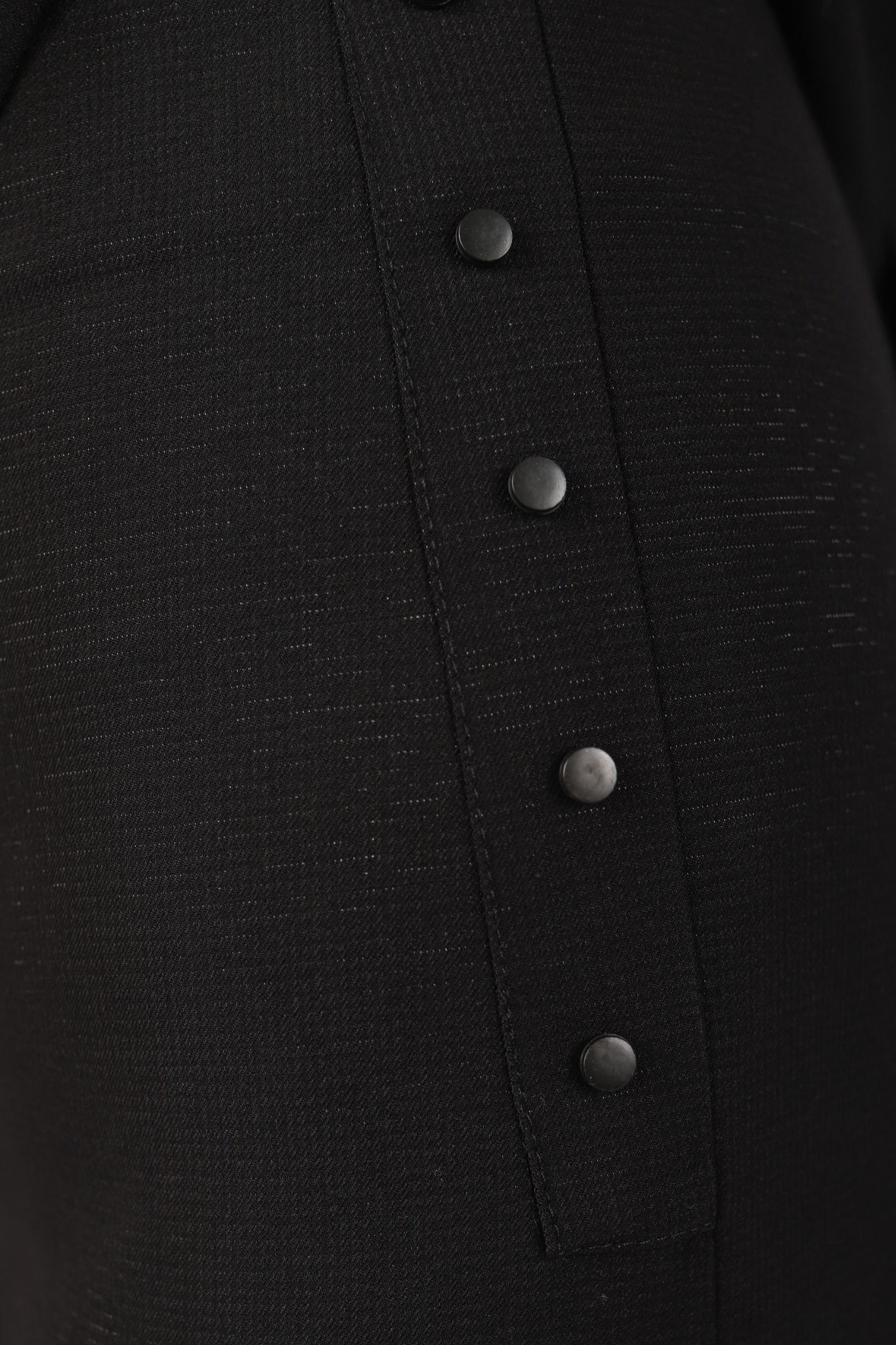 BQD31288 - Quần công sở vải tuytsi dáng suông ống đứng cạp liền phối đính tán bên hông trang trí khóa thân sau - PANTIO