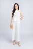 BQG33018 - Quần dạo phố vải linen dáng suông ống rộng cạp chun - PANTIO